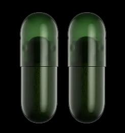 Hand holding capsules